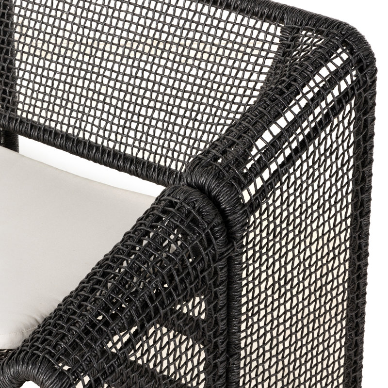 Selma Outdoor 2 - Seat Loveseat, Faux Black Hyacinth