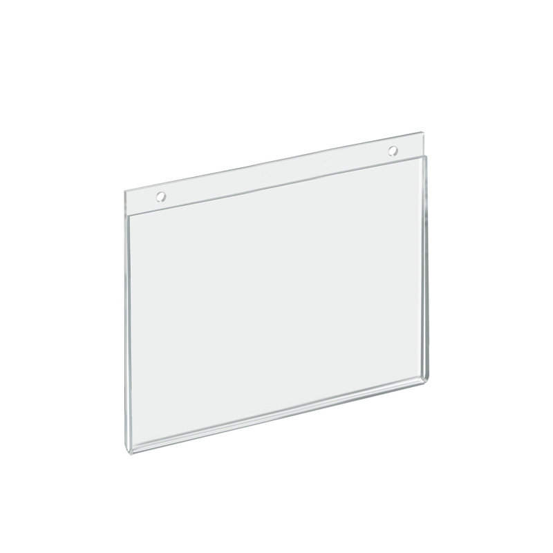 Clear Acrylic Horizontal Wall Sign Holder 10-Pack, 10" x 8"