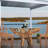 Glass Top Solid Wood Base Dining Table-735134049
