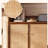 Solid wood frame storage cabinet bookcase