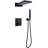  High Pressure Thermostatic Shower System, Brass Wall Mounted Shower Faucet Set with Rain&Waterfall Shower Head and Handheld Spray-52795243