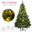 Sapin de Noël artificiel Douglas 6 pi avec branches réalistes, 250 lumières DEL blanc chaud et 1000 pointes-1804658320