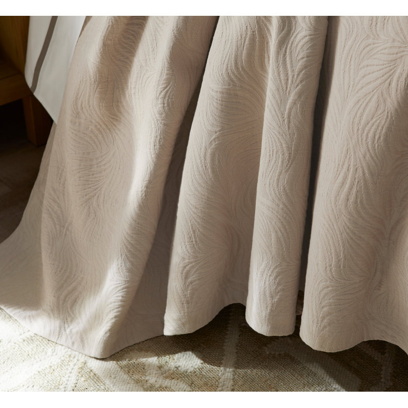 Couvre-lit des Caraïbes matelassé en coton, Couvre-lit très grand, Naturel