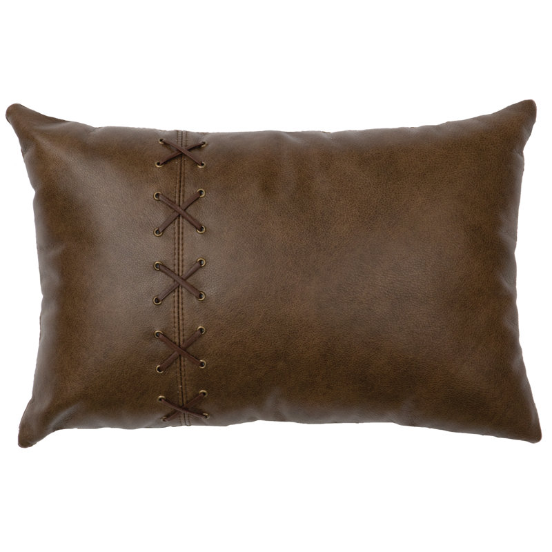 Coussin Wooded River, Cuir
