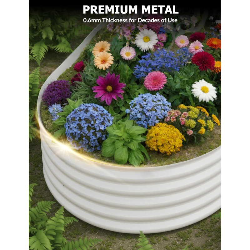 2pcs Heavy-Duty Raised Garden Beds, 17.7'' H x 94.4'' W x 47.2'' D
