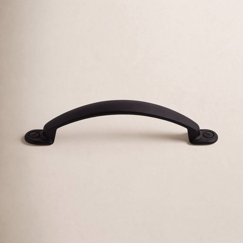 Arendal Bar Cabinet Pull, Flat Black, 3 3/4" Center to Center