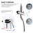 Circular Complete Shower System with Rough in-Valve-86464544