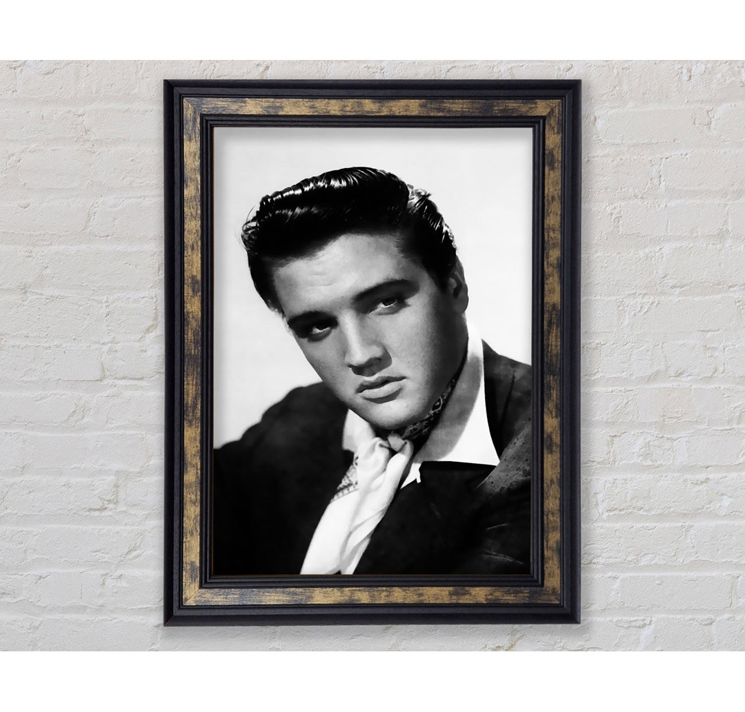 Elvis Presley Porträt - Bilderrahmen Kunstdrucke