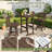 All-Weather HDPE Outdoor Swivel Bar Table and Chairs(3-Piece)-1342197455