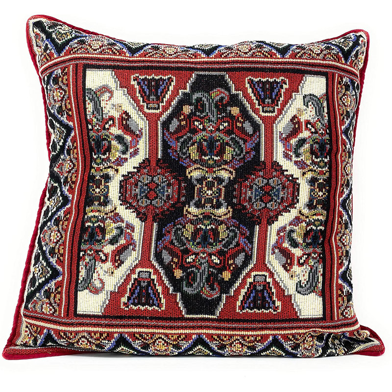 Floral Cotton Blend Pillow Cover