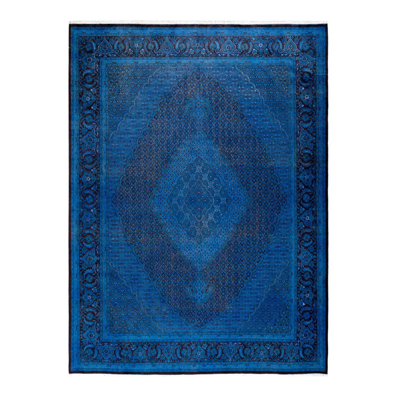 Yaufman One-of-a-Kind 8' X 10' New Age Wool Area Rug Blue