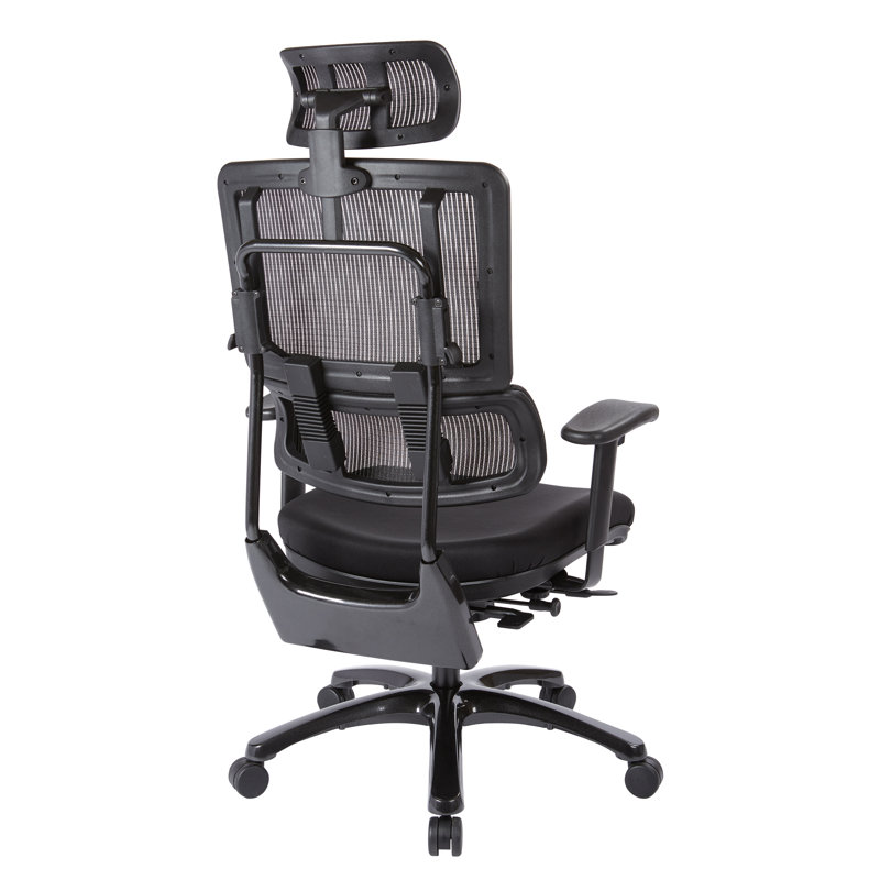 Pro-Line II Polyester Blend Task Chair with Headrest, Black