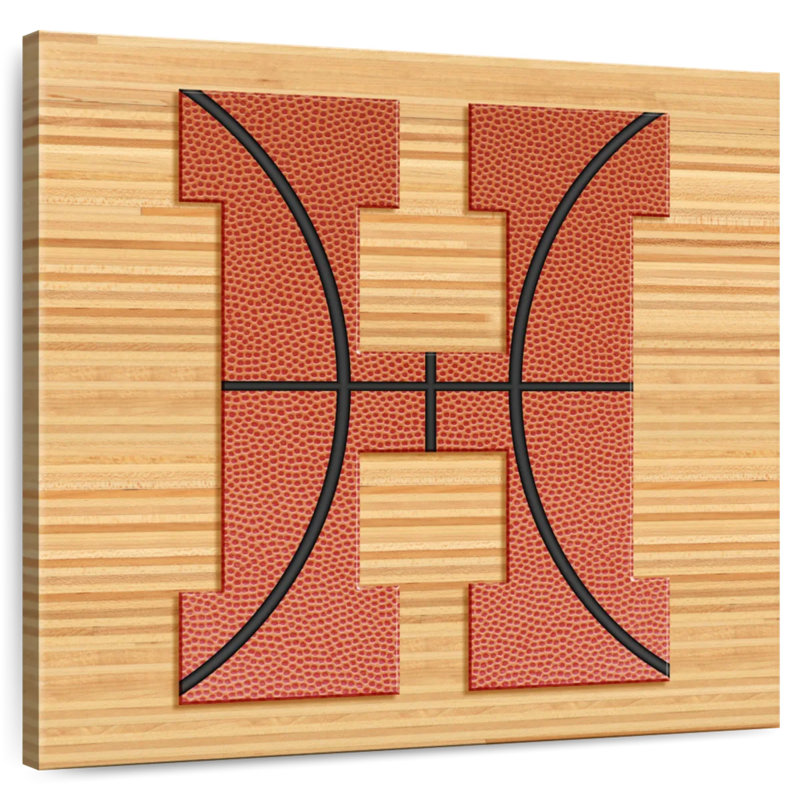 Alphabet Tergel Basketball H, H 10 po x l 10 po