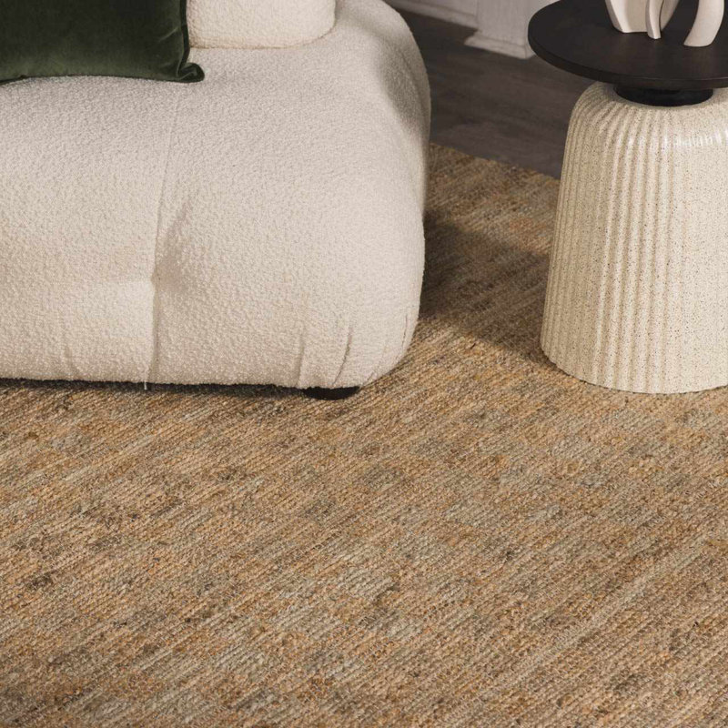 Tapis en jute tissé à la main Anahid, Rectangle 8 pi x 10 pi