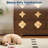 47.2" Wide 6 Drawer Wood Dresser with Crystal Knobs, Wide Bedroom Storage Chest TV Stand Organizer-1272598293