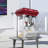 12 Oz 800w Commercial Red Popcorn Maker - Countertop Machine With Tempered Glass & Warming Deck