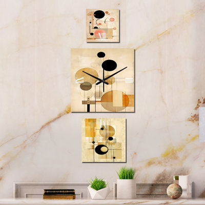 Jitze - Grande horloge murale moderne à formes abstraites