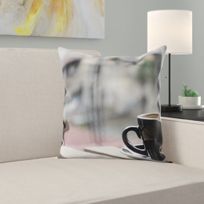 Coffee Square Pillow Cover & Insert