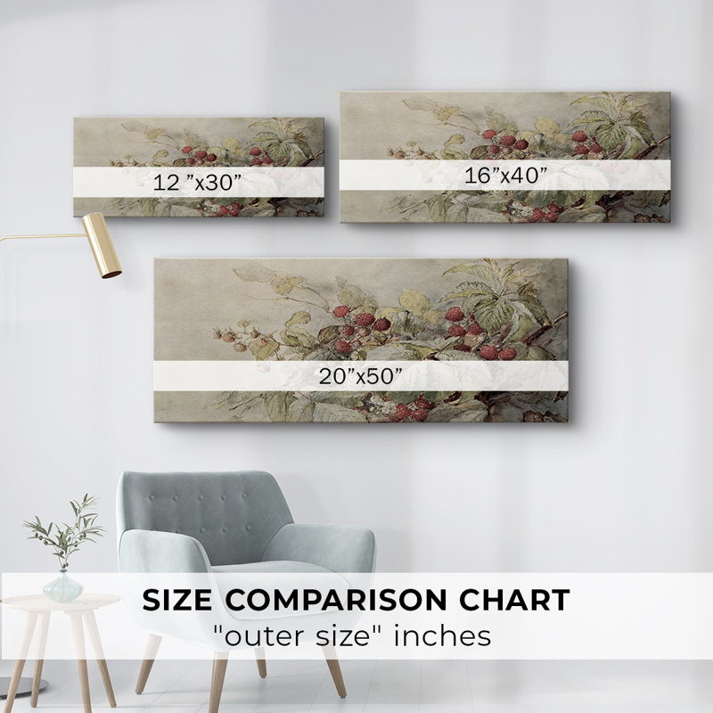 Botanical Series-CDL III - Toile tendue avec châssis - Prêt à être accroché, H 12 po x l 30 po