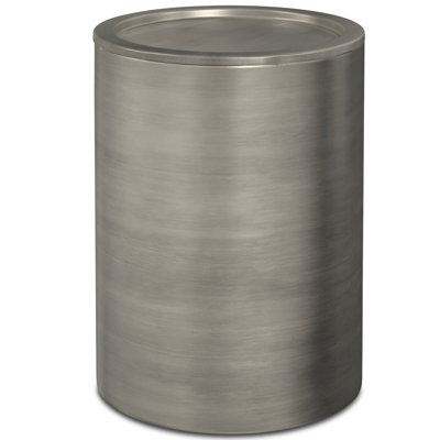 Corbin 17"W Metal Industrial End Table with Hammered Texture, Assembled