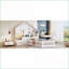 Lit plateforme simple blanc avec tiroirs, ports USB et amp; Tablettes - Meubles de chambre à coucher