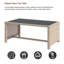 170cm Wide Straight Metal Patio Sectional Set