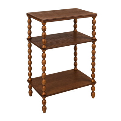 Bobbin Leg Rectangle Wood Accent Table