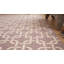 Tapis mauve à motif géométrique mauve tissé à la main-1979043117