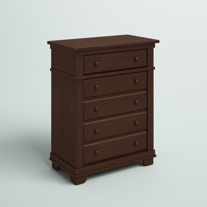 Adam 5 - Drawer Kids Dresser, Mocacchino