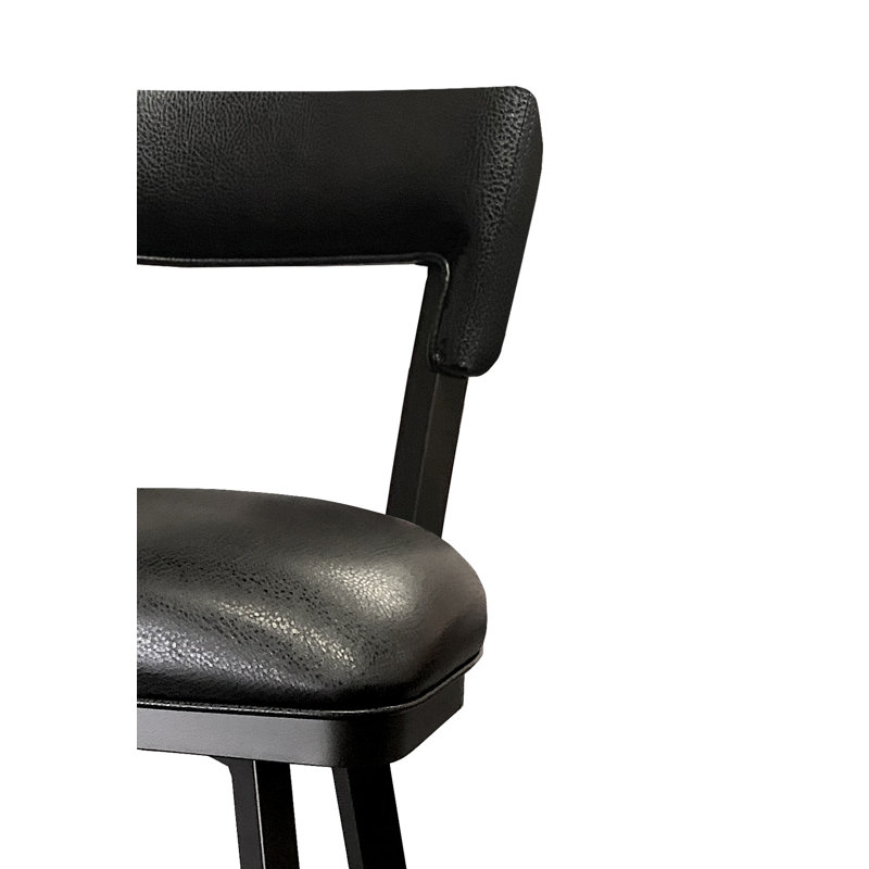 Bienville Swivel Upholstered Counter Stool with Metal Frame, Bar Stool (30” Seat Height)
