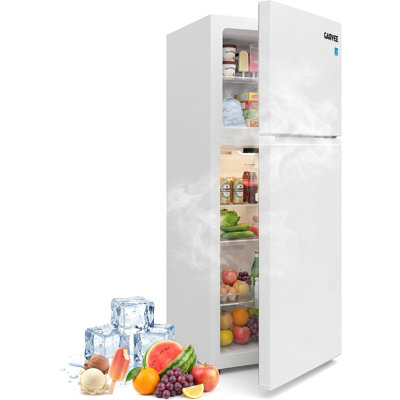 Garveehome 10.4 Cu. ft. Top Freezer Refrigerator, Adjustable Thermostat