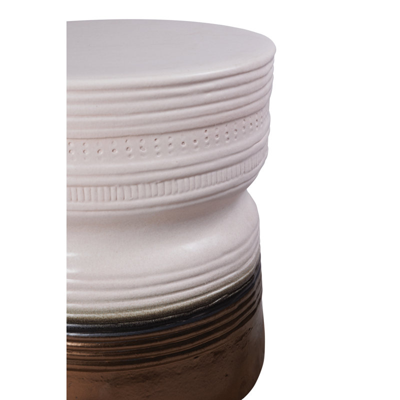 Ancaris Garden Stool, Semi Gloss/Dark Brown