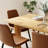 Expandable Oak Grain Rectangular Dining Table, 63"-78.7" Sturdy MDF Top Farmhouse Kitchen Table with Thick Robust Legs, Supports 200 LBS