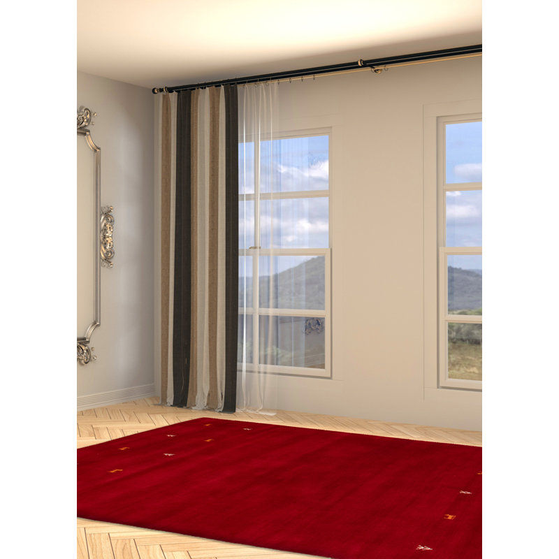 Tapis rouge en laine New Age One-of-a-Kind Rectangle 5 pi 3 po x 7 pi 4 po
