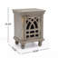Table de chevet en bois gris antique