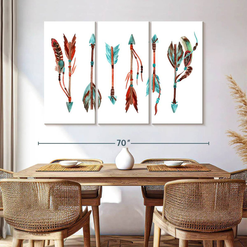 Lelar Native American Tribal Arrows, 42" H x 65" W