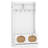 4-In-1 Hall Tree Entryway Bench with Coat Rack & Flip Drawers 6 Dual-Hook Hangers White-537363074