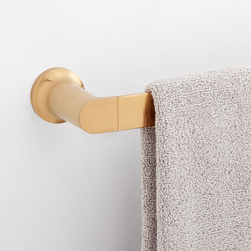 Porte-serviettes 18 po Berwyn - Or brossé, H 1,94 po x L 19,94 po x P 3,44 po, Or brossé