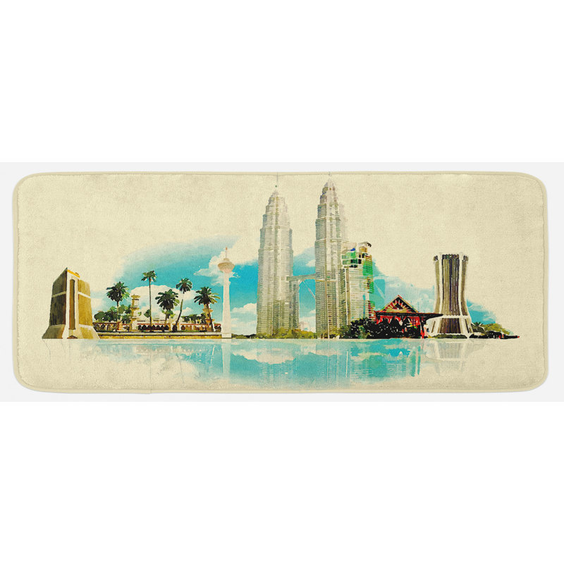 Tapis de cuisine paysage
