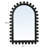 Wood Ball Framed Arched Wall Mirror-574951414-574951417