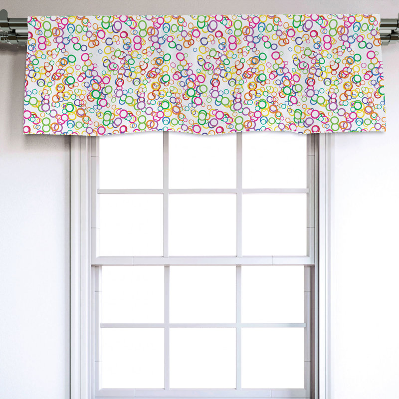 Sateen Ruffled Window Valance
