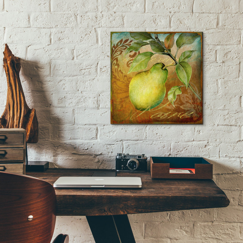  «From The Grove Pear» par Art Licensing Studio, art mural en verre acrylique, H 12 po x l 12 po x P 0,13 po