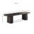 Zaedin Twin Pedestal Wood Dining Bench
