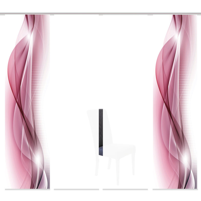 Parmer Polyester Standard Track Insert Sliding Panel, Pink