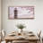 Observation Tower Framed by Pink Cherry Blossoms Canvas Wall Art