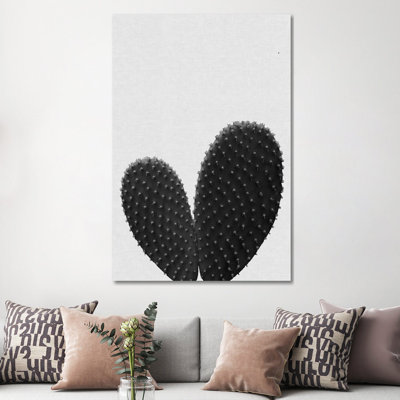 Heart Cactus by Orara Studio - Wrapped Canvas Print