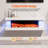 3-Sided Wall Mounted Led Electric Fireplace With Floating Mantel,Remote Control Adjustable Heat-1963588502-1952734348
