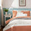 Ensemble de courtepointe en percale de coton 6 pièces avec coussins Coral King / Cal King