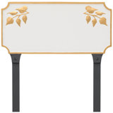 Camden Ivy Two-Line Address Sign Plaque with Lawn Stakes