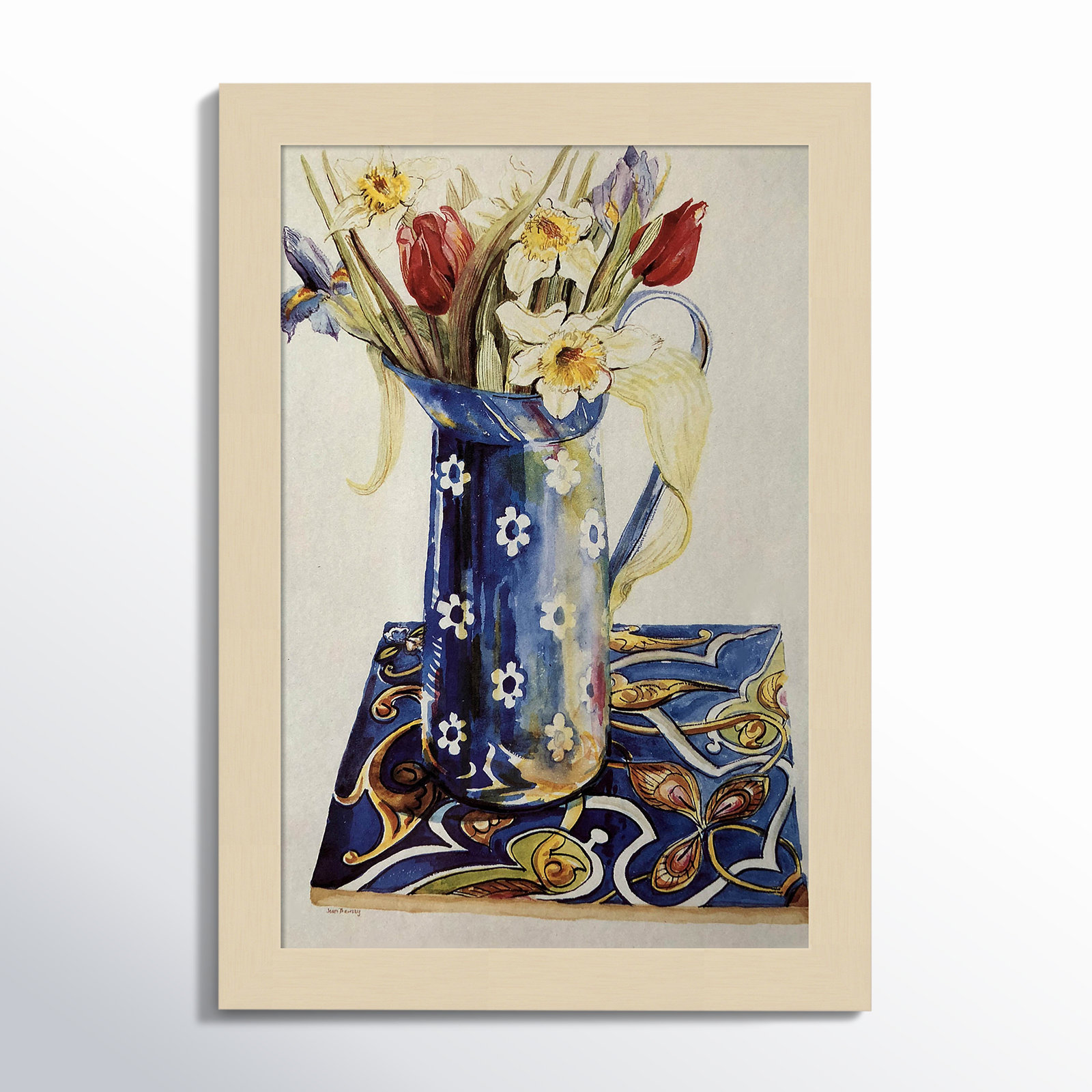 Tulips by Thewsey Joan, 13" H x 9" W x 1" D, Brown